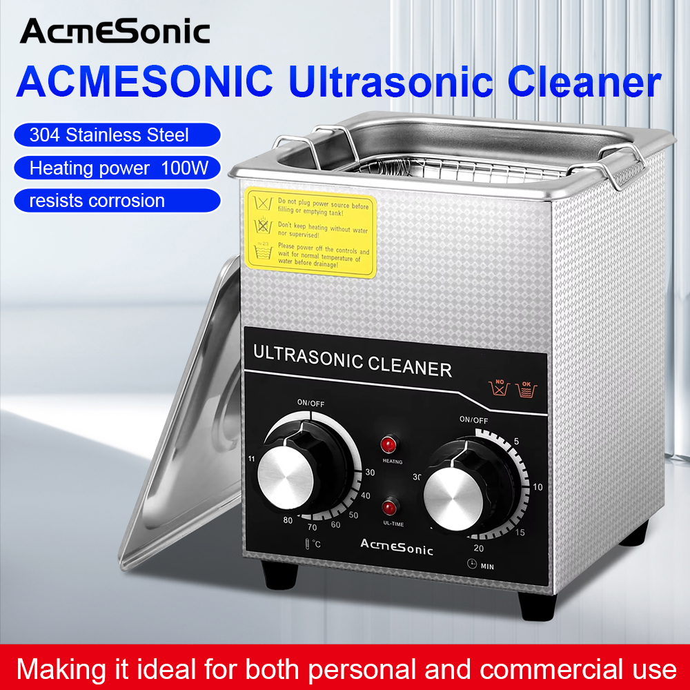 Ultrasonic Cleaner Lab - ACMESONIC Ultrasonic Cleaner 2L with Heater
