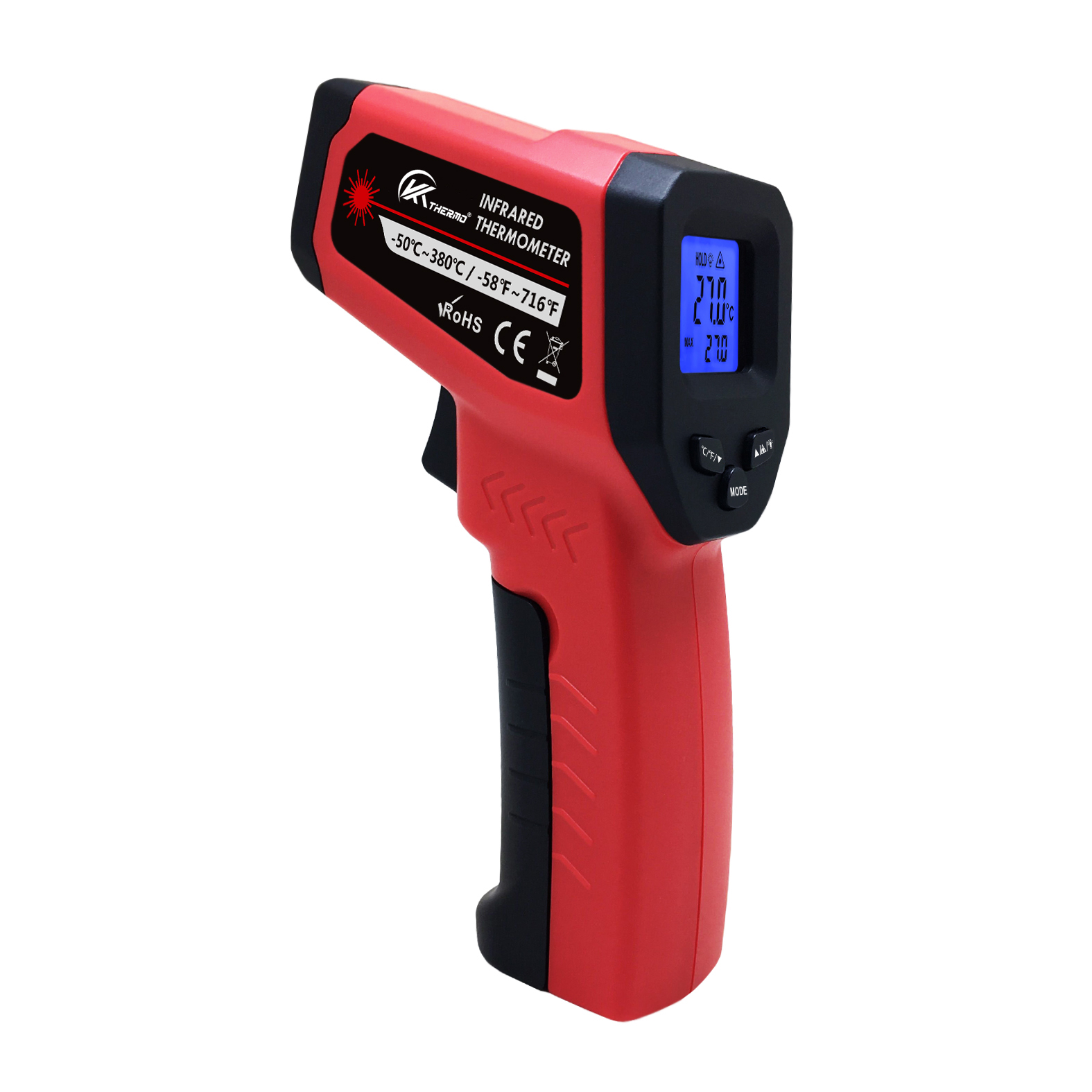 Digital Thermometer Infrared - LCD Industrial Electronic Thermometer NonContact -50~600°C
