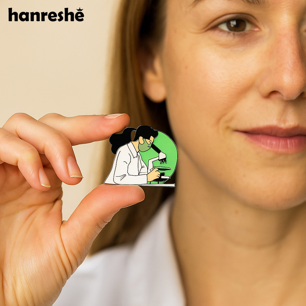 Hanreshe Lab Scientist Enamel  - Medical Lab Logo 评论和价格
