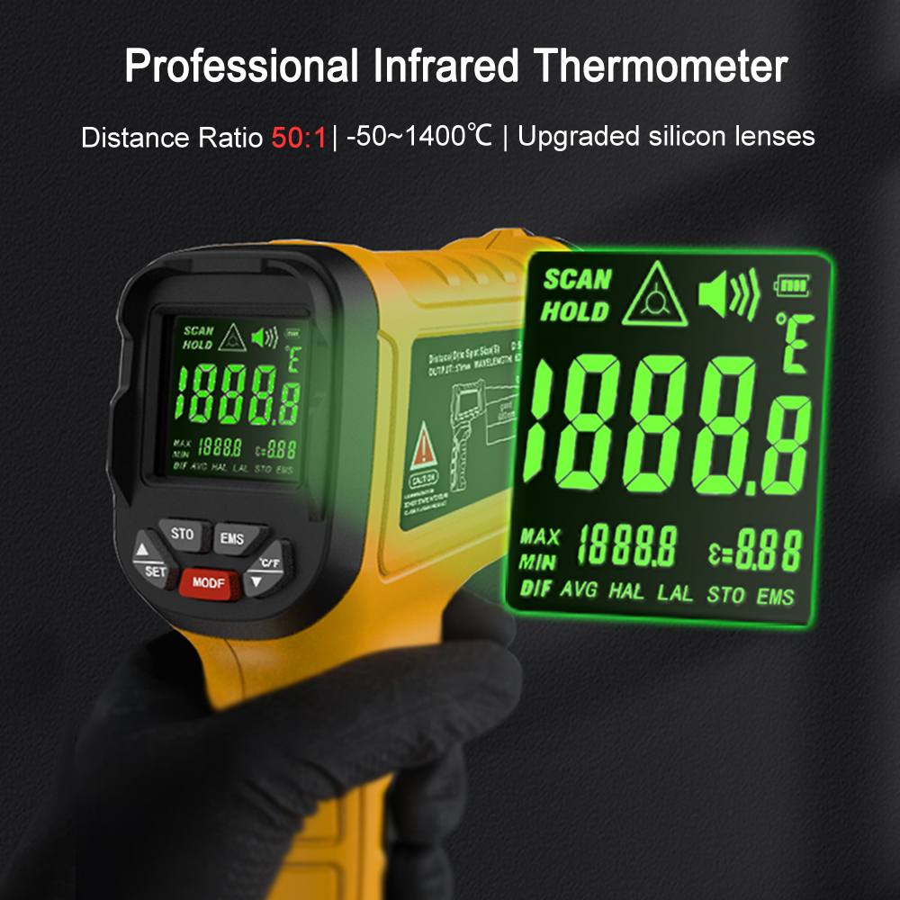 BSIDE -50~1400C Infrared Therm - Digital Thermometer Infrared 评论和价格