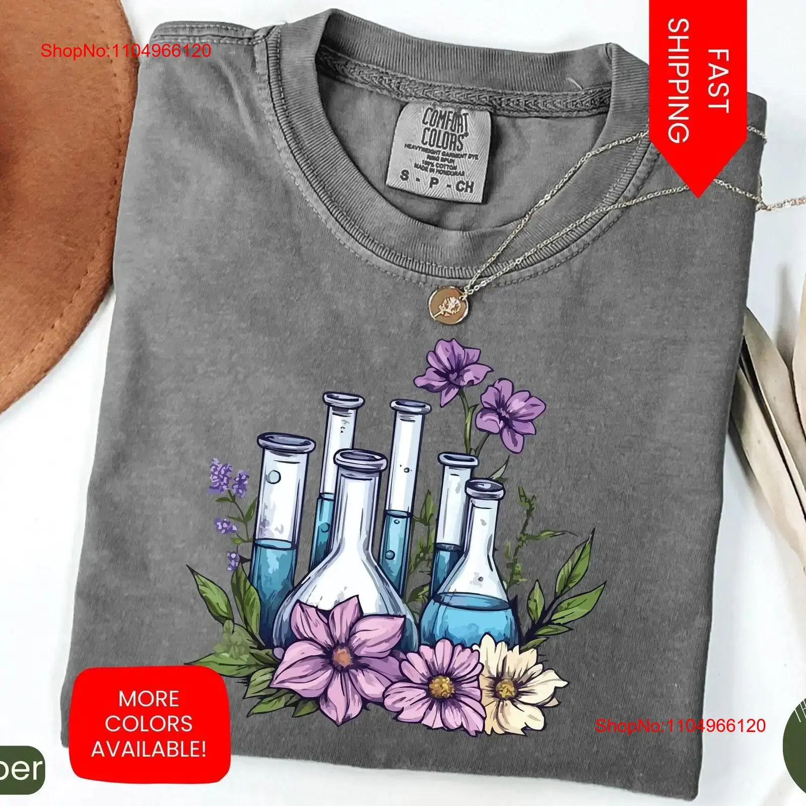 Laboratory T Shirt Floral Beak - Medical Laboratory Technician 评论和价格