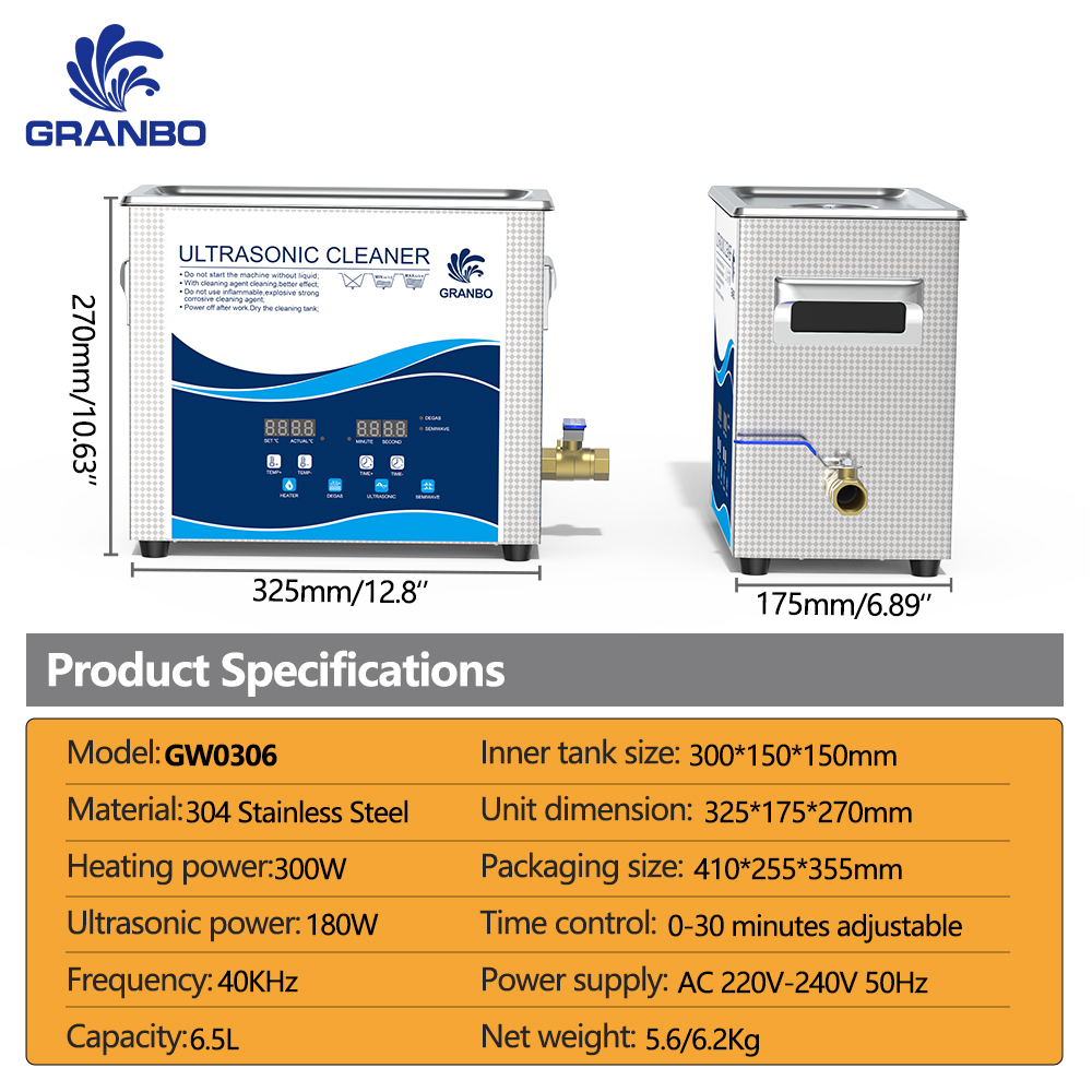 6.5L Ultrasonic Cleaner 40KHz  - Ultrasonic Cleaner Lab 评论和价格