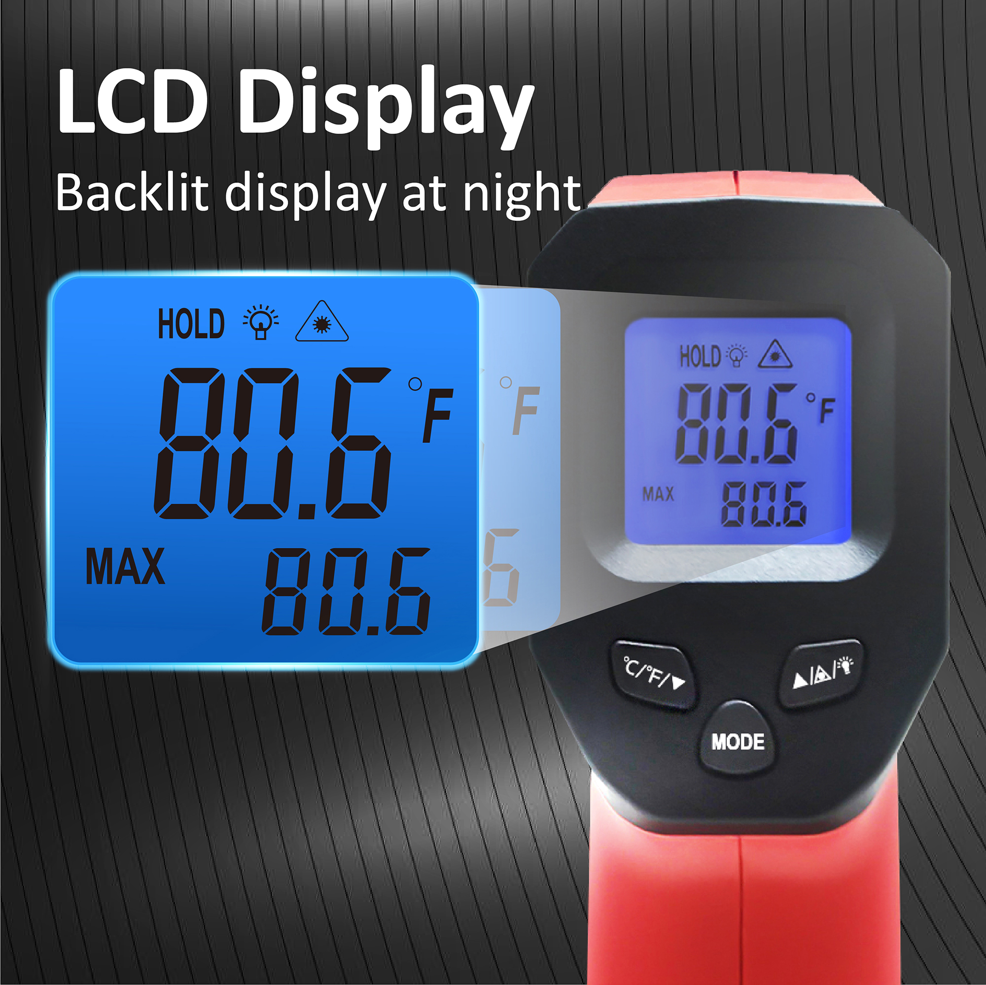 LCD Industrial Electronic Ther - Digital Thermometer Infrared 评论和价格