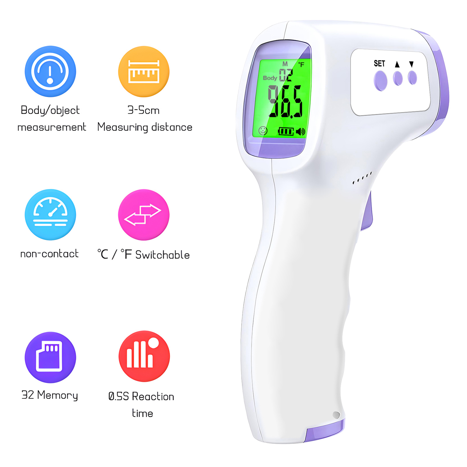 Digital ℃℉ Thermometer Fever L - Digital Thermometer Infrared 评论和价格