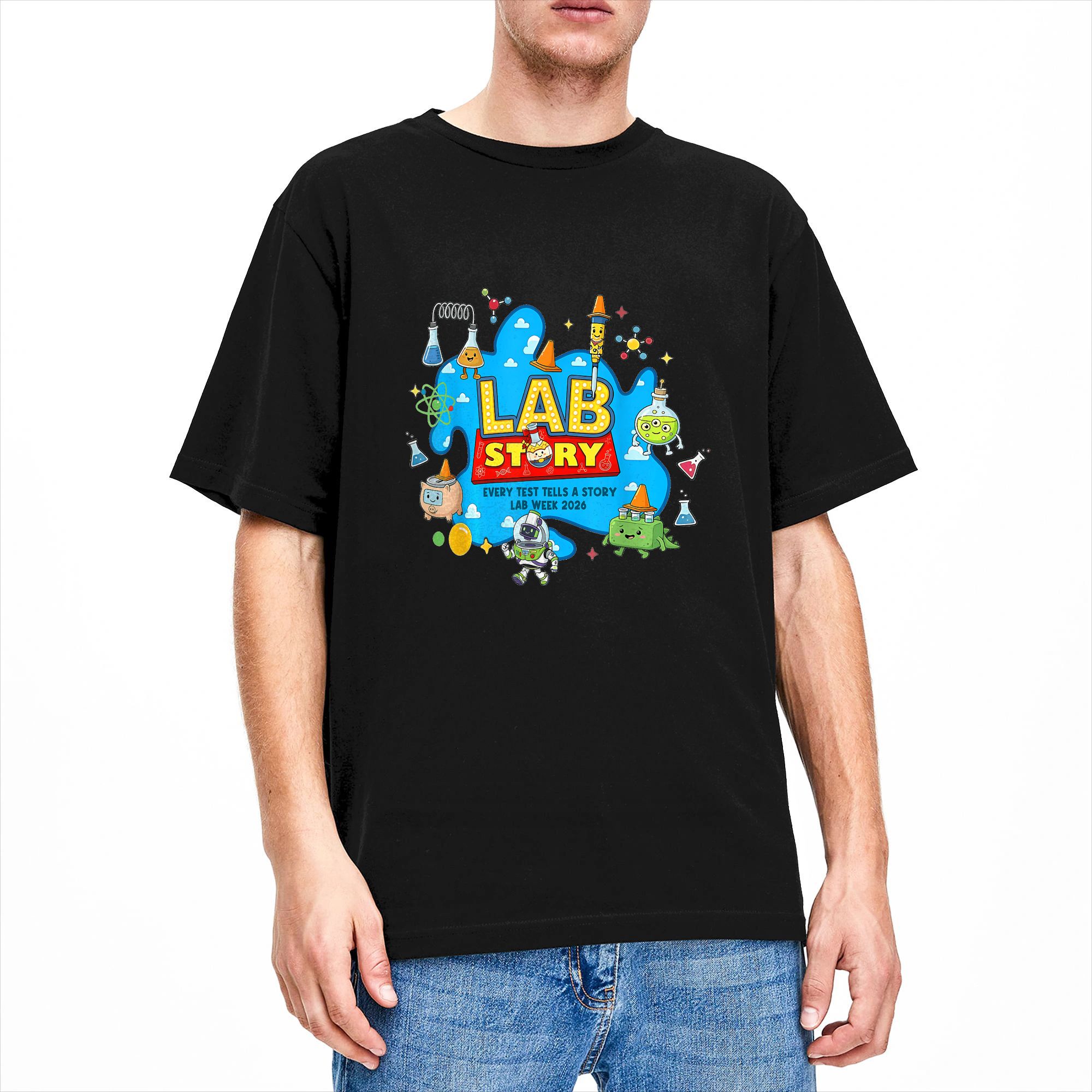 Mens T-Shirt Lab Story Lab Wee - Medical Laboratory Technician 评论和价格