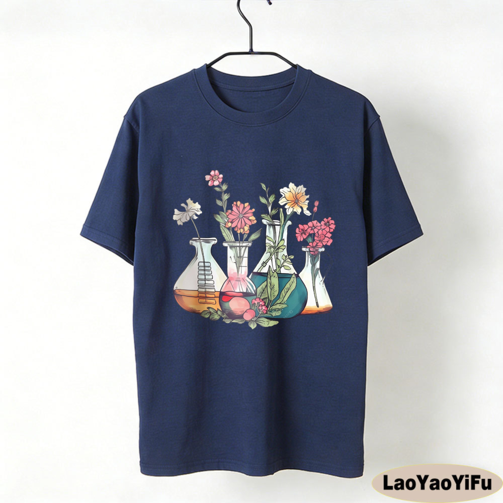 Floral Beakers Chemistry Lab S - Medical Laboratory Technician 评论和价格