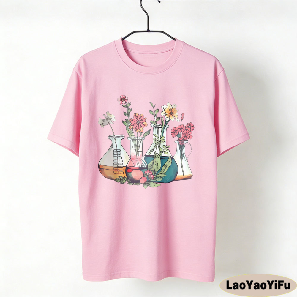 Floral Beakers Chemistry Lab S - Medical Laboratory Technician 评论和价格