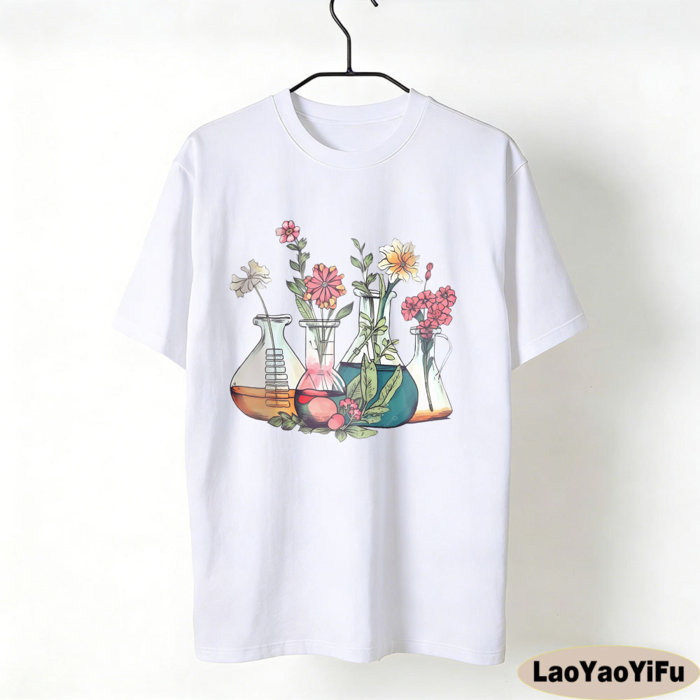 Floral Beakers Chemistry Lab S - Medical Laboratory Technician 评论和价格